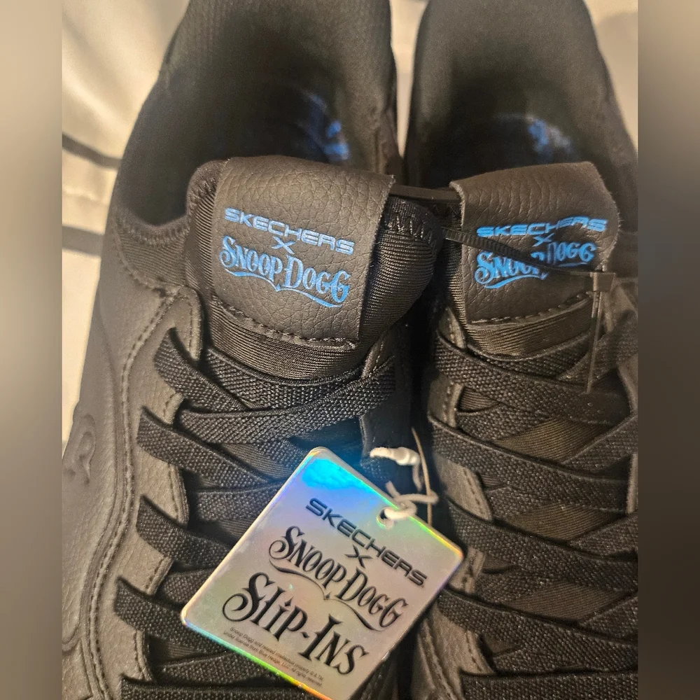 Skechers Snoop Dogg‎ Snoop One Mens Fashion Sneakers in Black White - 10.5 US